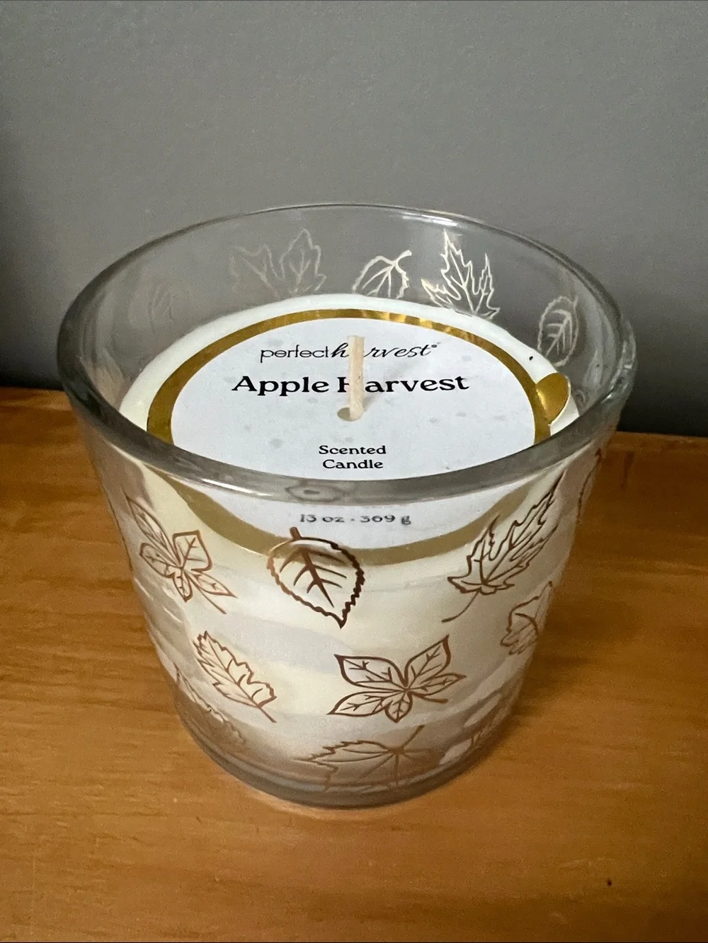 Apple Harvest Scented Candle — White Glass Jar | Fall Candle | NWOT